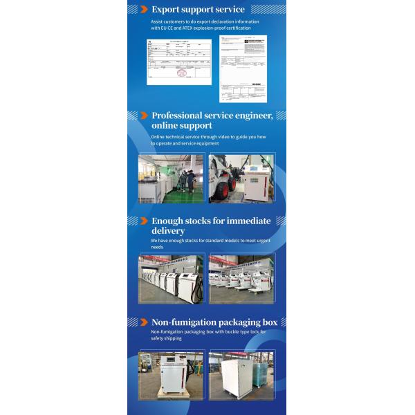 China New Refrigerant Recovery Unit With 3-stage Oil-less Compressor For Efficient Operation