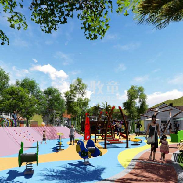 Outdoor Amusement Park Playground Designs for park made by COWBOY