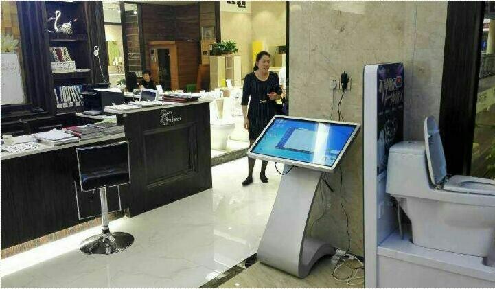 22inch 21.5inch Standing All In One Touch Screen Kiosk 350cd/M2