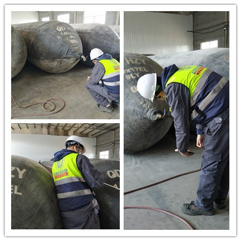 Inflating Marine Rubber Airbag 0.05 To 0.22mpa Barge Launching