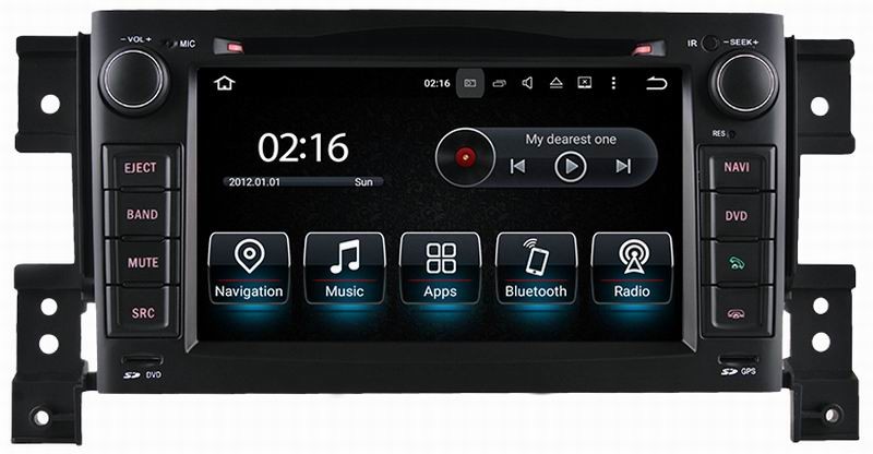 Ouchuangbo auto radio multimedia stereo android 7.1 for Suzuki Grand Vitara 2005-2011 with 3g Wifi USB ROM 16GB DVD disc