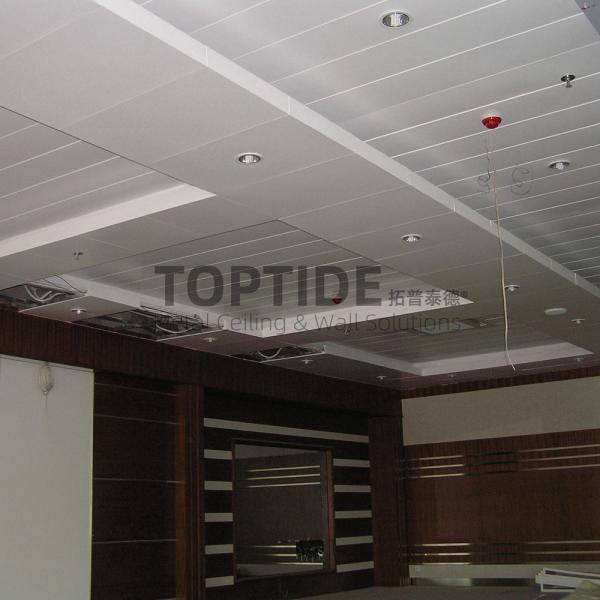Metal Tile On Ceiling Pop Stainless Steel Suspended Grid Ceiling System Design