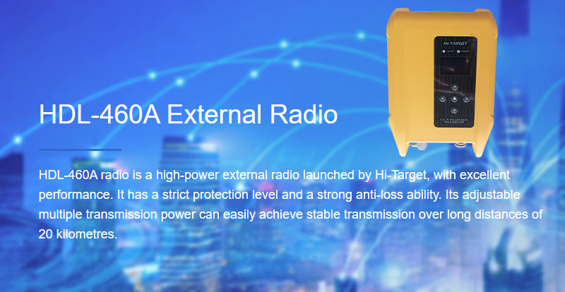 Hi Target Radio Measuring GPS Receiver RTK Wireless Transmission 20 Kilometers