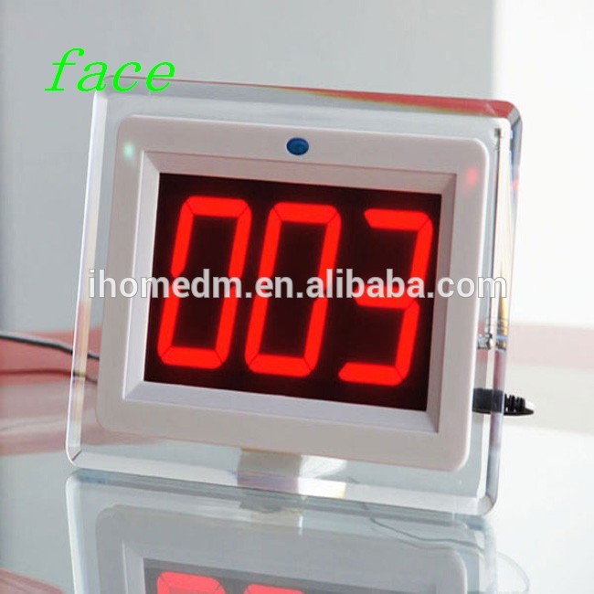 wireless queue management call pad and display number caller