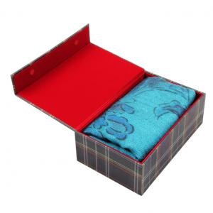 Quality Custom Luxury Scarf Gift Box Packaging / Silk Scarf Box With Magnetic wholesale