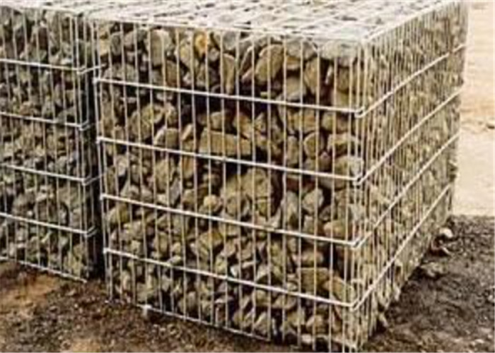 75x75MM Opening Welded Wire Gabions Mesh For Garden Decoration Wall