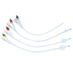 China 2 Way Suprapubic Medical Sterile Silicone Coated Catheter Foley Balloon Catheter on sale
