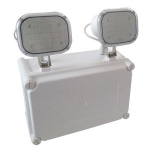 Quality IP65 Waterproof NiCd Twin Spot Emergency Lights PC Casing Automatic wholesale