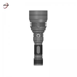 Quality Solid Surface Rechargeable LED Flashlight 500M Shooting Distance ROHS Certified wholesale