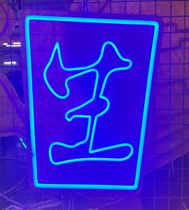 China Kanji neon sign neon signs for office blue neon sign neon text sign on sale