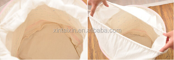 Dirty Cloth Organizer Foldable Laundry Basket 41*33cm Jute Receive Basket
