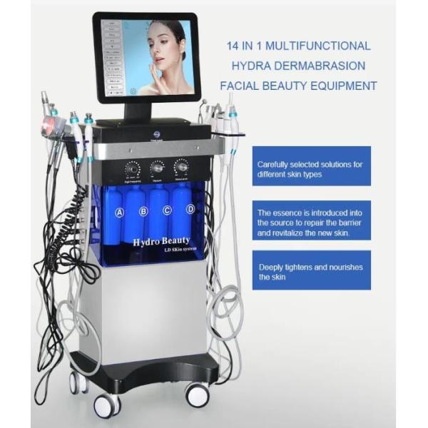 Multi Functional Hydrafacial Aqua Peeling Machine 14 In 1 Whitening