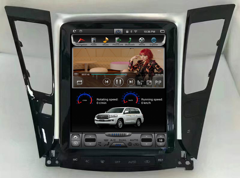 Ouchuangbo car video huge Vertical Screen Tesla Style for Hyundai Sonata Stereo GPS Navi Radio Player android 6.0