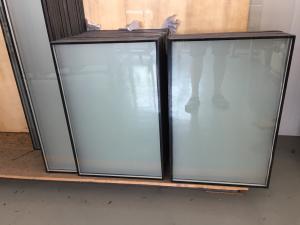 Quality Double Pane 5mm 5A Acid Etched Insulated Glass Door Panels One Side Replacement wholesale