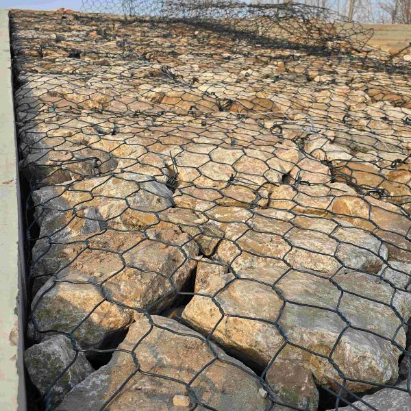 Plain Weave Cutting Service Gabion Wire Cloth Woven Gabion Box Wire Baskets For River Course