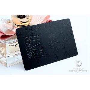 Premium quality plated black metal magnetic stripe credit card