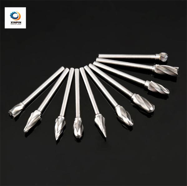 Sharp Flute Cylindrical Carbide Burr , Wear Resistance Tungsten Carbide Rotary