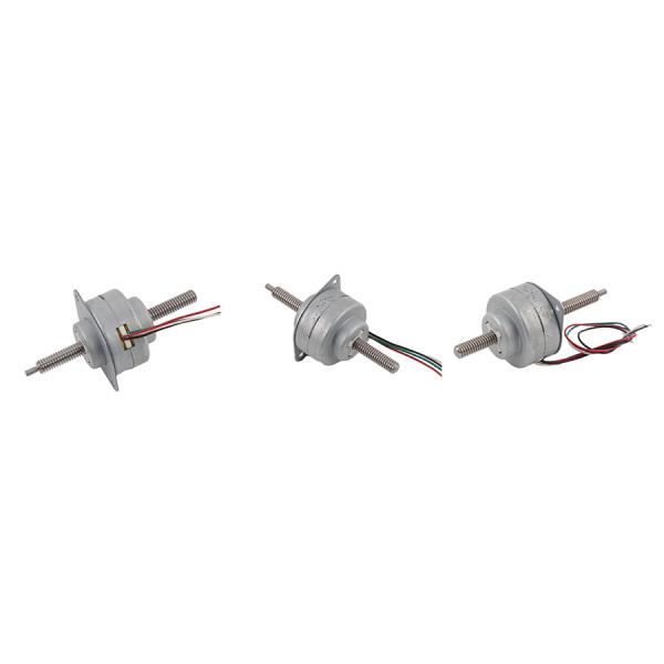 36mm Micro Linear Stepper Motor 12V High Thrust Through Shaft Screw Motor