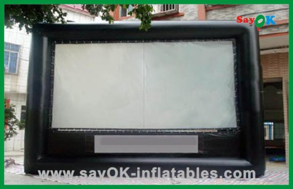 Inflatable Theater Screen PVC Material Inflatable Movie Screen Black Custom