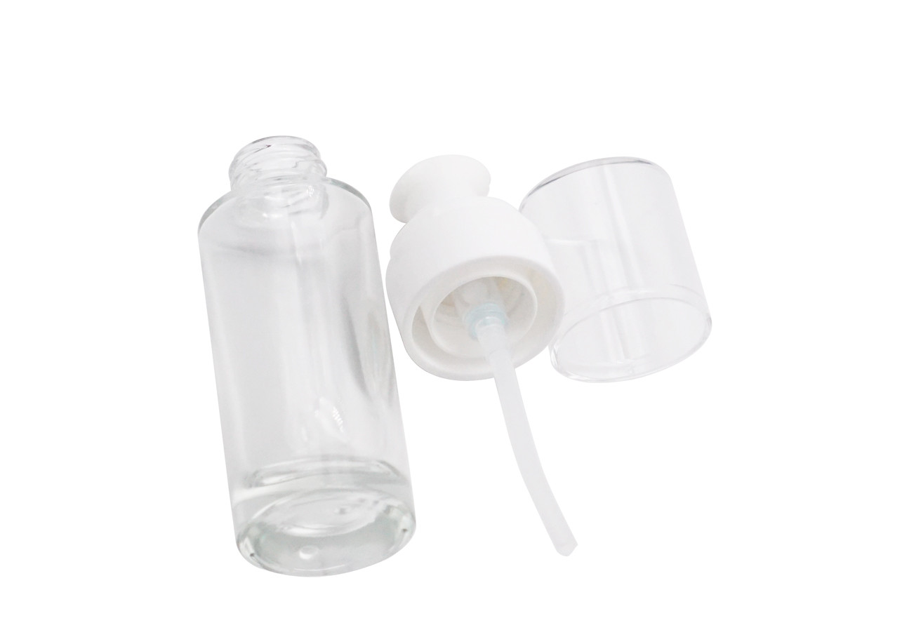 Glass Cosmetic 100ml Makeup Lotion Bottle Empty Frosted Spraying Coating
