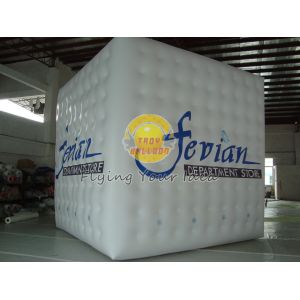 White Fireproof Cube Balloon