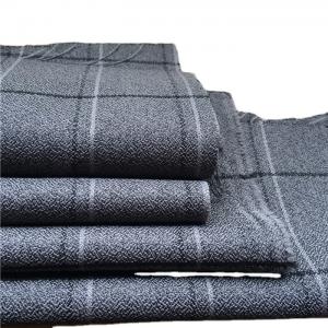 Quality 300D Polyester Cationic Big Black Line Checks Fabric for Outdoor Jackets Plaid Style wholesale