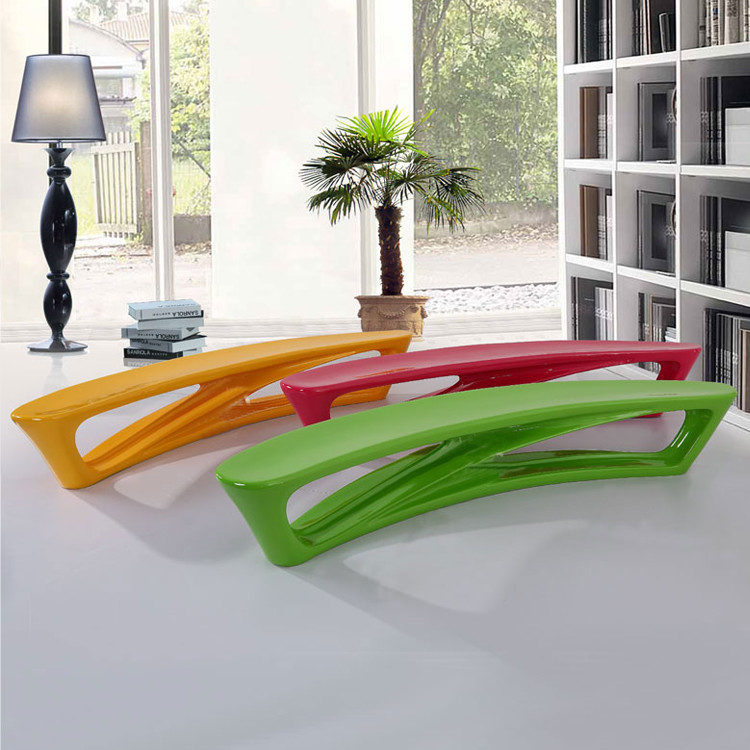 Lightweight Fiberglass Resin Furniture Bench Table Sets In Customized Design