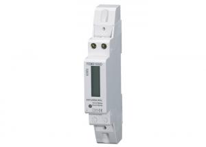 China Small Size Single Phase Active Din Rail KWH Meter , Electronic Watt Hour Meter on sale