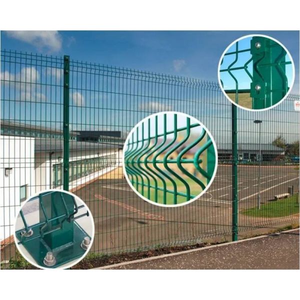 Powder Coated and Hot Dipped Galvanized 3D Bending Fence Providing Security and Longevity