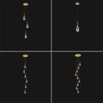 Simple Led Crystal Chandelier Modern Personality Creative Spherical Ceiling