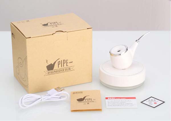 110mL Portable USB Rechargeable Home Mini Pipe Humidifier Car Pipe Humidifier