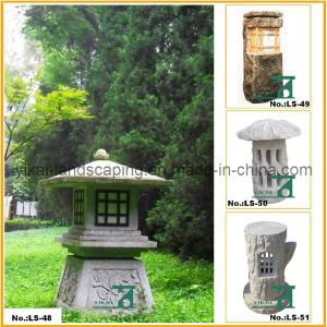 Carved Stone Lantern for Outdoor Decorative