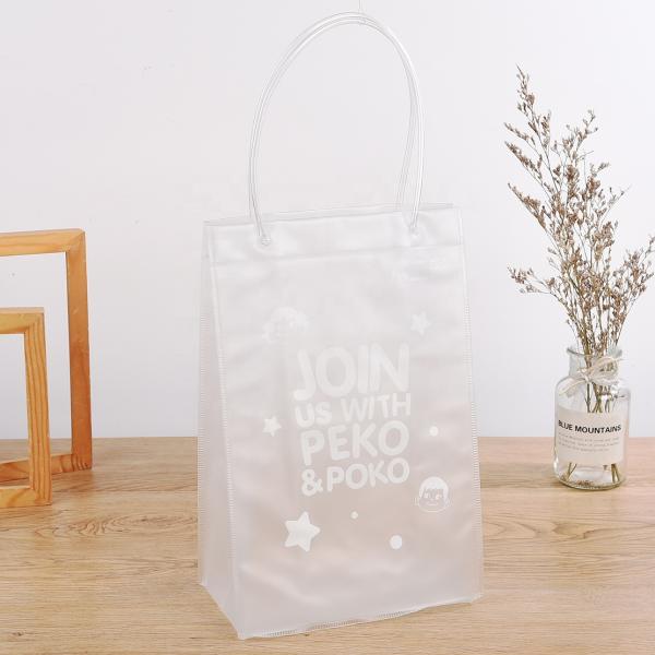 12 X 12 Clear PVC Tote Bag Quality High Clear Medium Tote