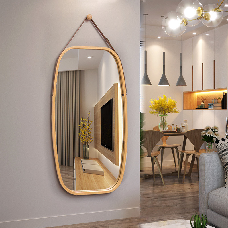Modern Phyllostachys pubescens Mirror Biophilic Home Decoration Nordic Style Full Body Mirror