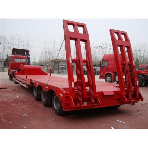 Weifang Forever Low Bed Trailer, Lowbed Semi Trailers and Truck Trailers Machines Carrier 4 Axles 80 Tons Low Bed Lowbed Semi Trailer