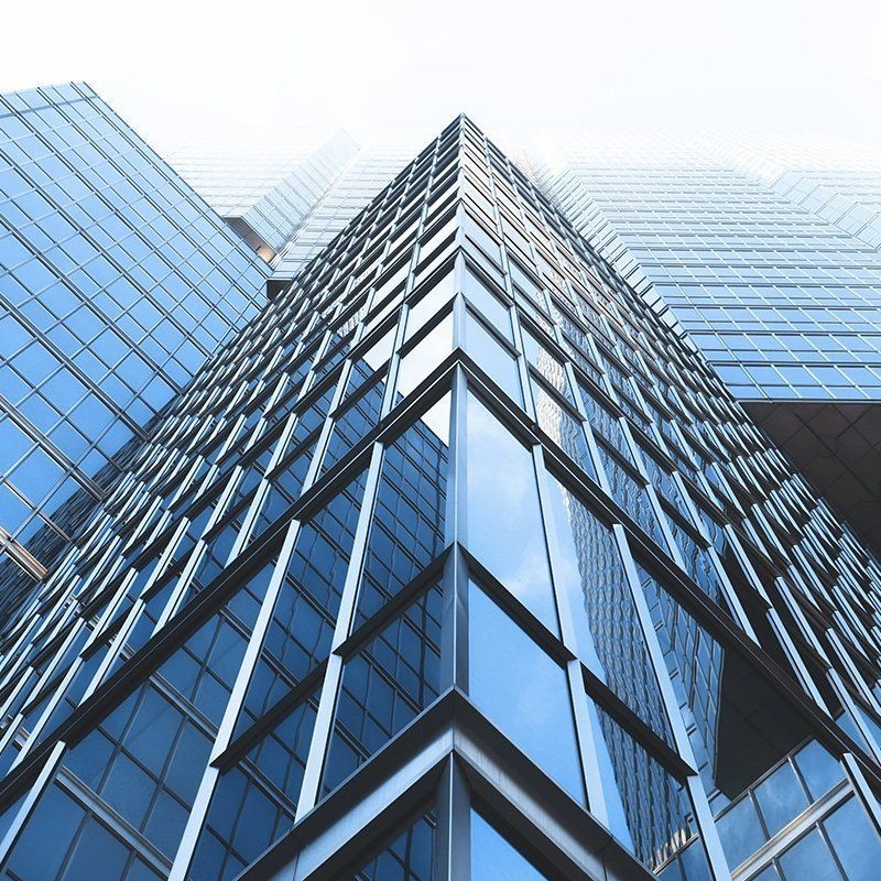 Modern Metal Curtain Wall Rectangular Shape Weatherproof Powder Coating Curtain Wall