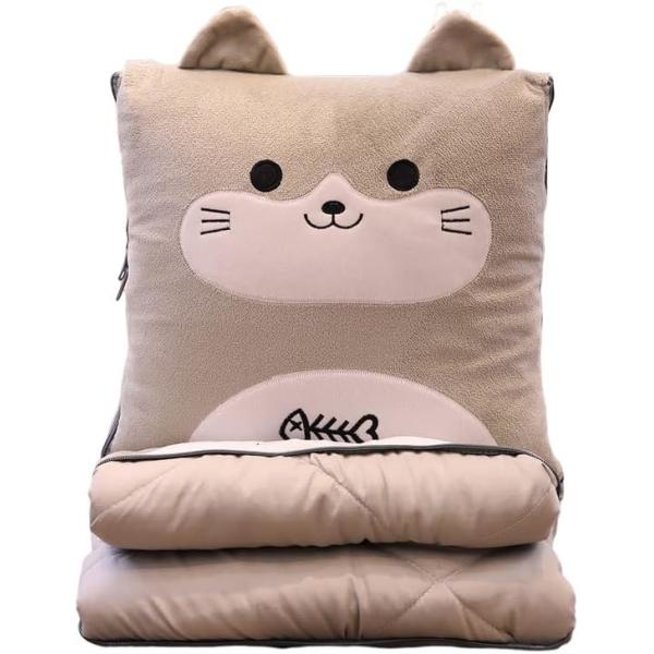 Travel Blanket and Pillow - Premium Soft 2 in 1 Airplane Blanket with Soft Bag Pillow