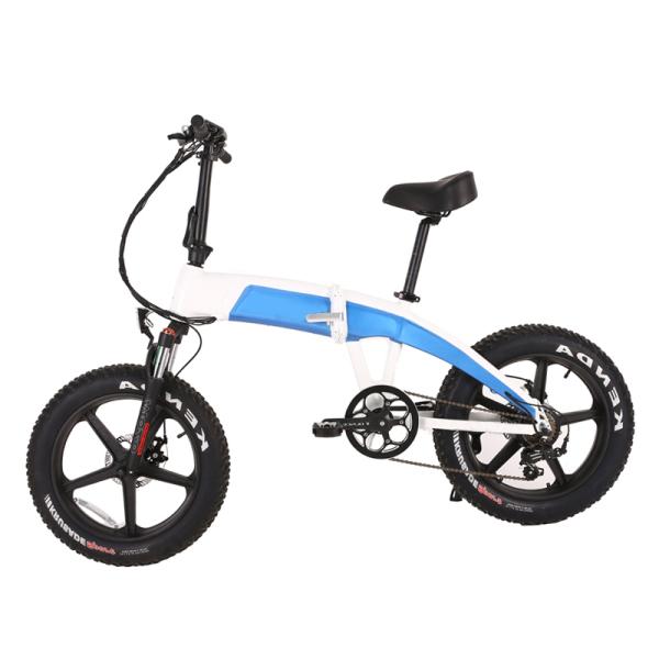 20in Electric Fat Folding Bike with 10.4 AH Battery Capacity and Aluminum Alloy Frame