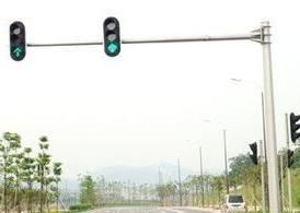Quality Powder Coated Traffic Lights Signal Mast Arm Pole 4m For Steel wholesale