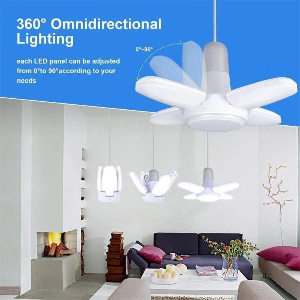 28W LED Industrial Bulb Foldable Table Lamp For Home Living Room