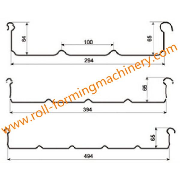 3 Phase Standing Seam Roll Forming Machine With Motor 7.5kw 50hz 380v