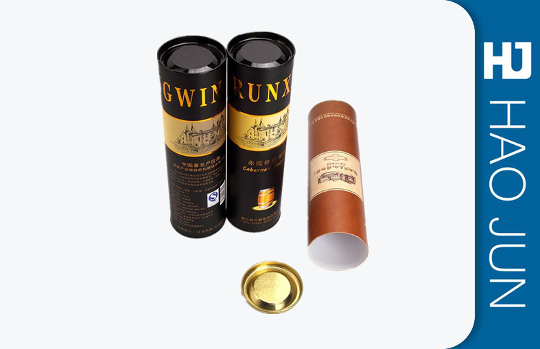 100% Recycled Cardboard Cylinder Tubes For Gift Package , Glossy / Varnishing Surface