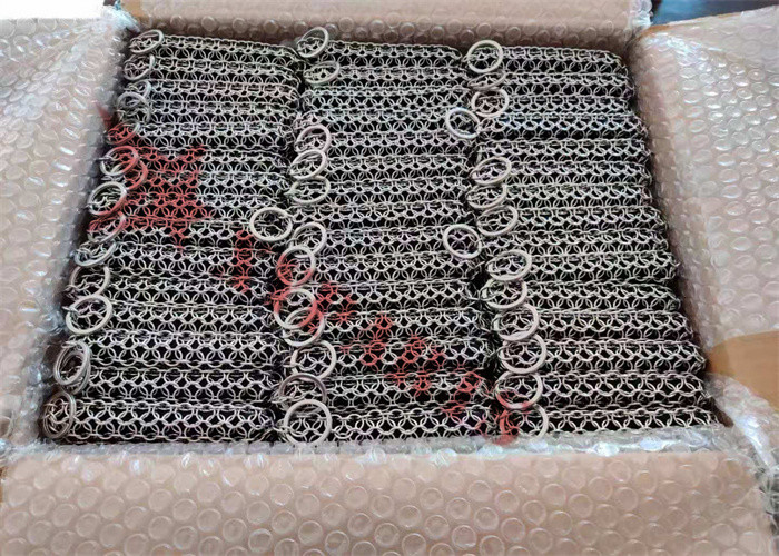 Soap Shape Silicone & Chainmail Scrubbing Pad