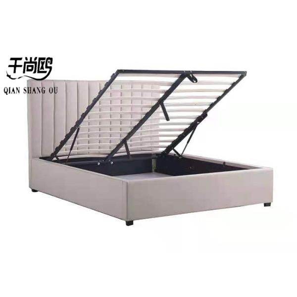 Luxury Custom King Size Upholstered Bed With Storage