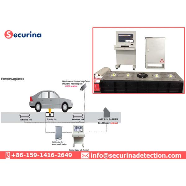 100W Auxiliary Light 2048 Pixels Under Vehicle Scanning System Multi Language Support