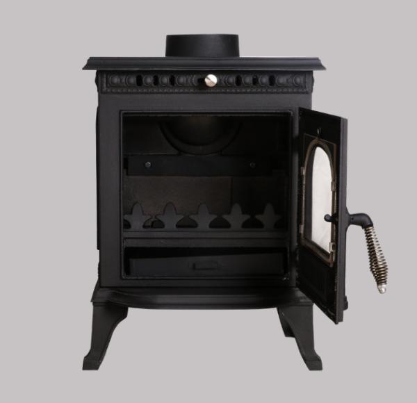 European Style Fireplace, Wood Burning, Real Fire, Independent Cast Iron