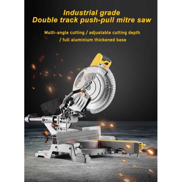 Corded Dual Bevel Sliding Compound Miter Saw 10 Inch With Carbide Saw Blade