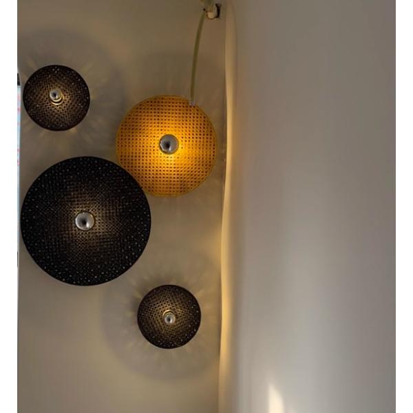 BAMBOO WALL LAMP FOR PROJECT RATTAN WALL LIGHT RETRO ART HOMESTAY TEA ROOM LIVING ROOM BAR RATTAN LAMP