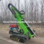 4 Hydraulic Legs 30m Deep Solar Pile Driver Equipment With 25HP Diesel Engine