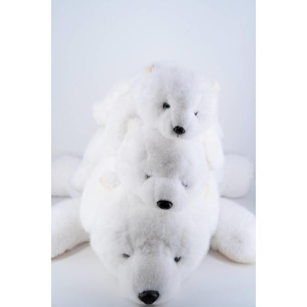 Eco Friendly Polar White Bear Plush Toy Multiple Sizes Safe And Soft